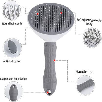 Cat & Dog Grooming Brush for Long-Haired Pets