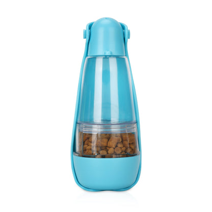 2-in-1 Pet Water & Food Bottle – Portable Travel Cup for Dogs & Cats