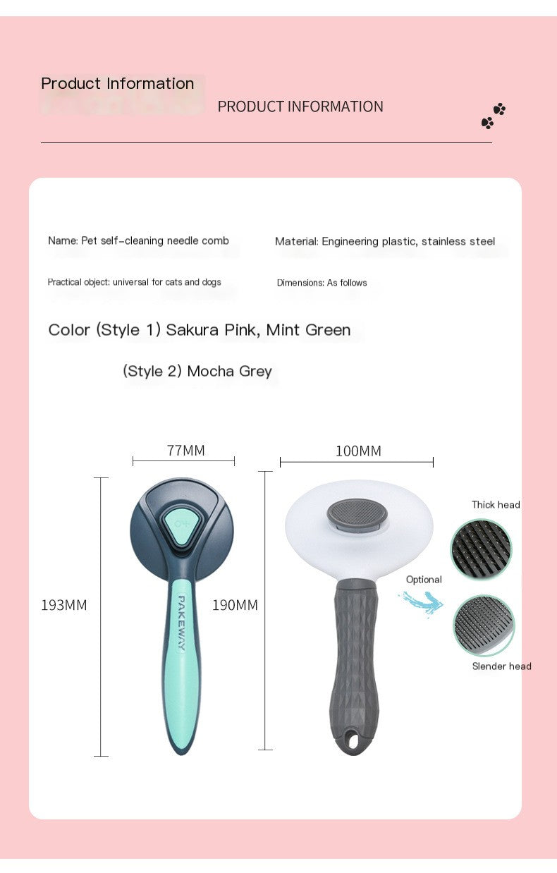 Detachable Pet Grooming Device for Dogs & Cats