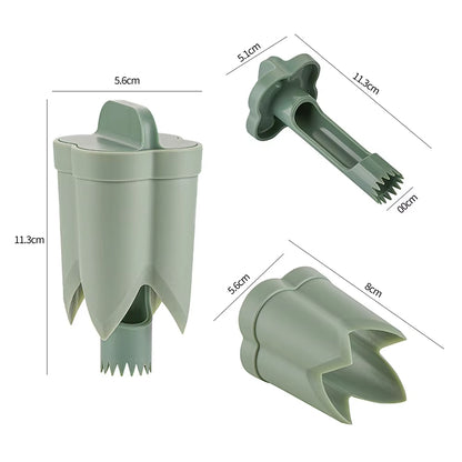2-In-1 Fruit Pepper Corer Color Pepper Corer Seed Removing Tool Portable Kitchen Utensil Reusable Fruit Vegetable Coring Tool