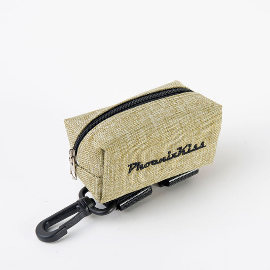 Double-Zipper Dog Walk Waste Bag Pouch