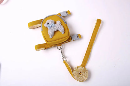 Dog & Cat Chest Harness with 120cm Leash & Snack Pack