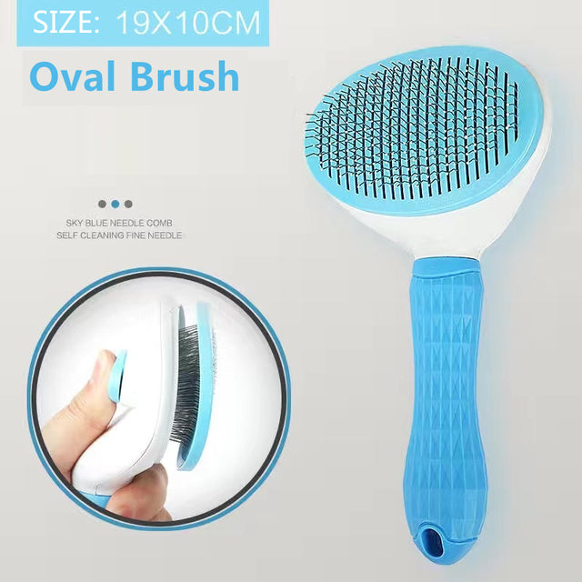 Cat & Dog Grooming Brush for Long-Haired Pets