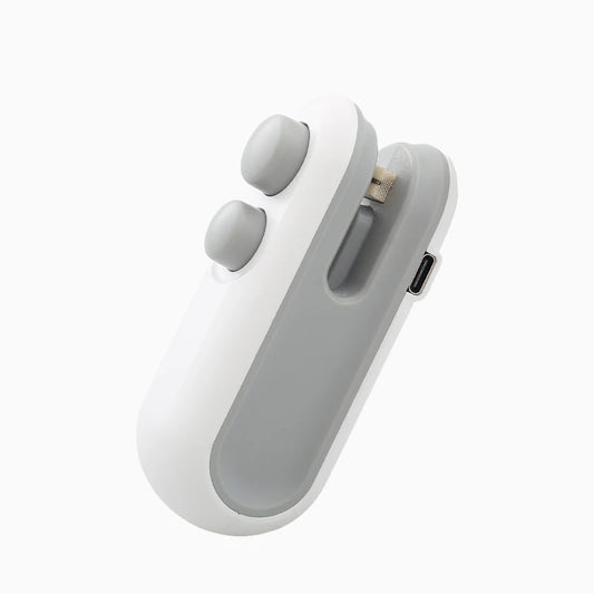 Mini Handheld Heat Bag Sealing Machine Plastic Food Package Sealer Clip-On Bag Sealer Portable Food Packaging Sealer