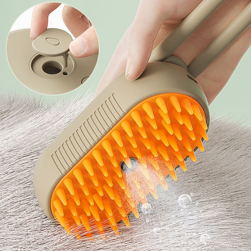 USB Rechargeable Pet Grooming Brush with Mist