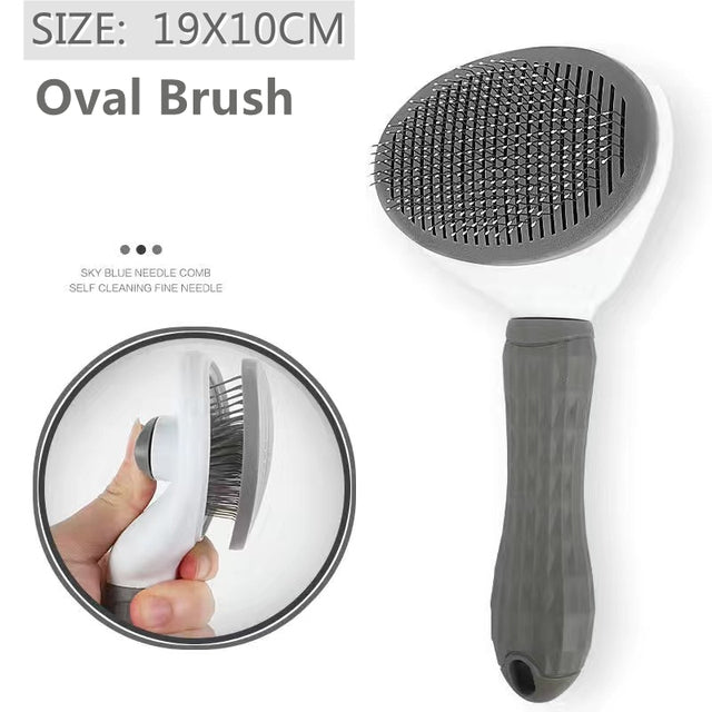 Cat & Dog Grooming Brush for Long-Haired Pets