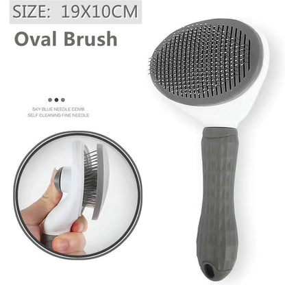 Cat & Dog Grooming Brush for Long-Haired Pets