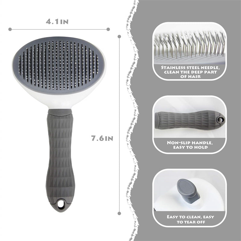 Cat & Dog Grooming Brush for Long-Haired Pets