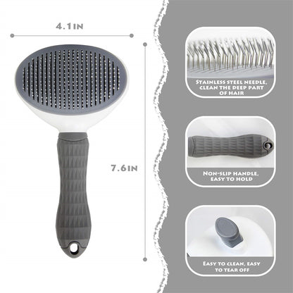 Cat & Dog Grooming Brush for Long-Haired Pets