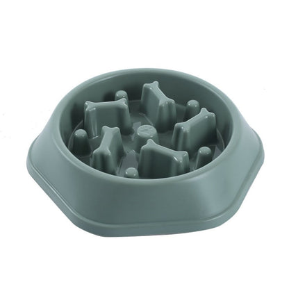 Home Style Bone Slow Feed Dog Bowl – Anti-Choke Feeding Bowl for Dogs