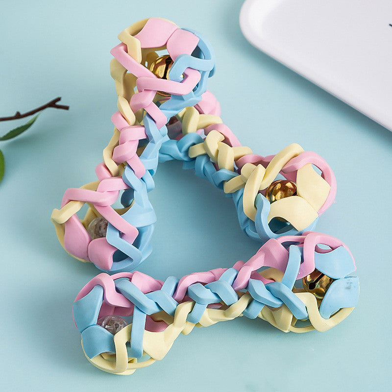 Macaron Dog Toy – Sound & Light Interactive Play for Dogs