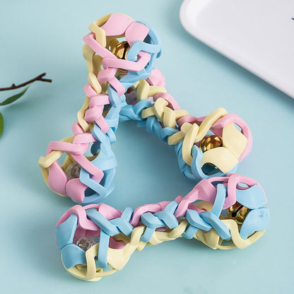 Macaron Dog Toy – Sound & Light Interactive Play for Dogs