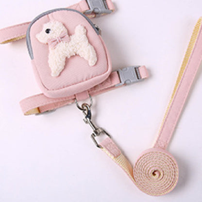 Dog & Cat Chest Harness with 120cm Leash & Snack Pack