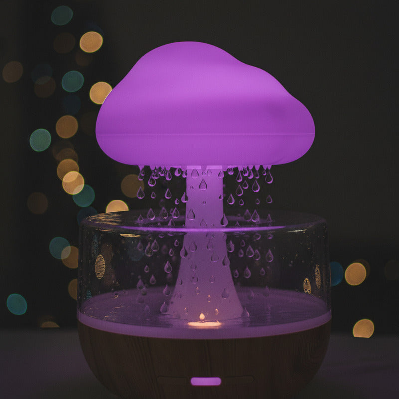 Raining Cloud Humidifier with 7-Color Night Light & Aromatherapy Diffuser
