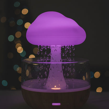 Raining Cloud Humidifier with 7-Color Night Light & Aromatherapy Diffuser