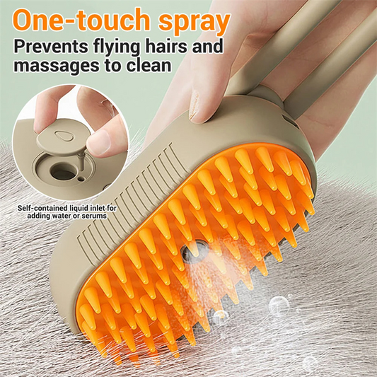 USB Rechargeable Pet Grooming Brush with Mist