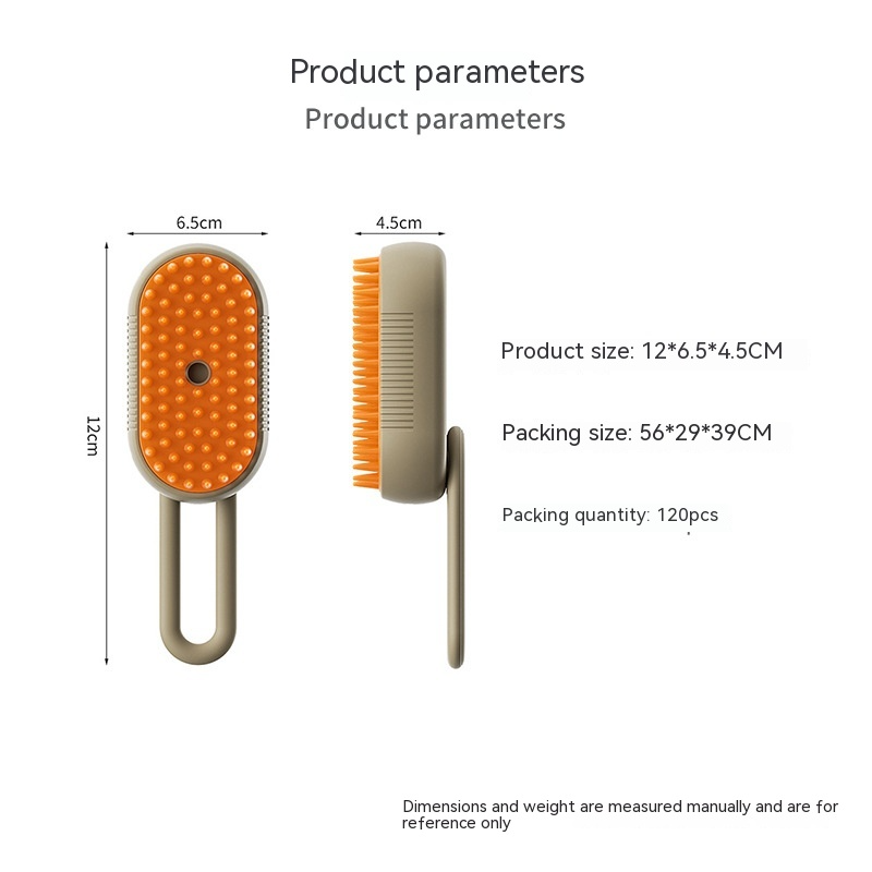 USB Rechargeable Pet Grooming Brush with Mist