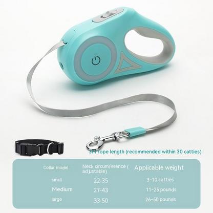 LED Retractable Dog Leash – 3m & 5m