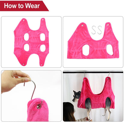 Pet Grooming Hammock – Soft Restraint Bag for Cats & Dogs
