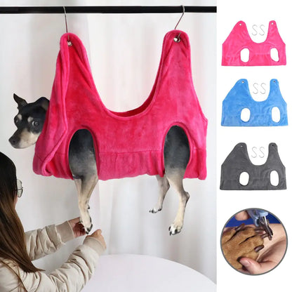 Pet Grooming Hammock – Soft Restraint Bag for Cats & Dogs