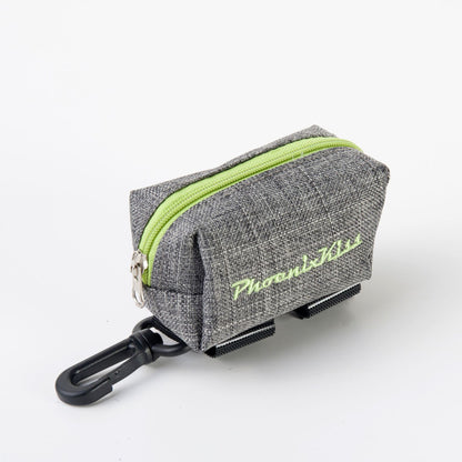 Double-Zipper Dog Walk Waste Bag Pouch