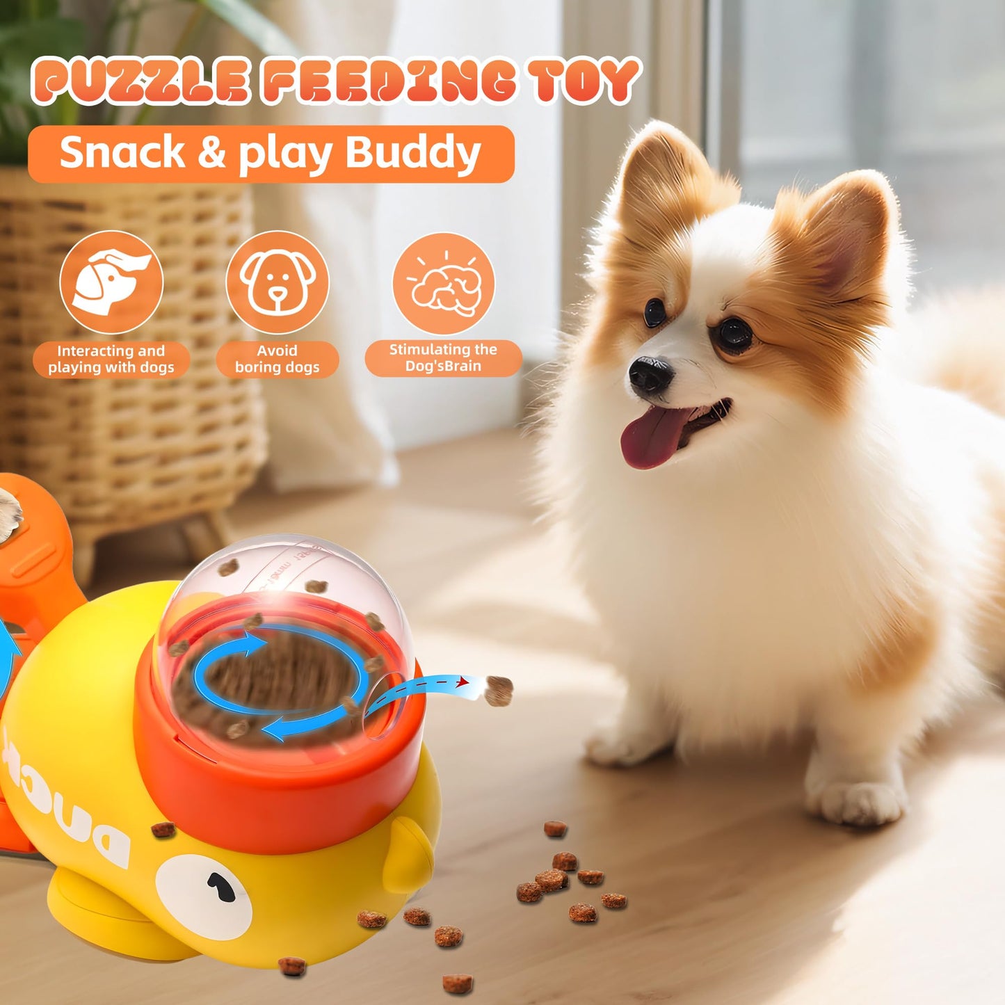 Duck Shape Dog Treat Dispenser