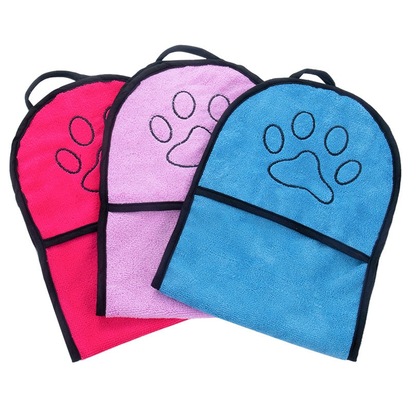 Absorbent Chenille Pet Towel for Cats & Dogs