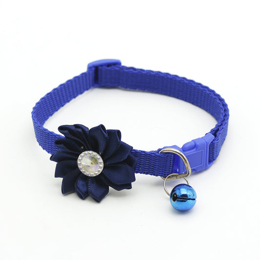 Bell-Shaped Pet Collar – Stylish Canvas & Metal Collar for Cats & Dogs
