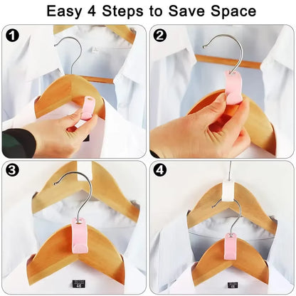Mini Hanger for Wardrobe Connector Hangers save Wardrobe Space Hook up Cascading Plastic Coat Organizer Clothing Storage Home