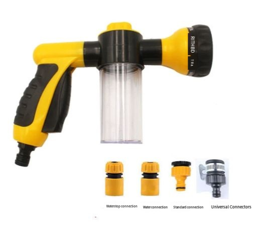 Outdoor Dog Wash Sprayer Kit – 8-Mode Hose Attachment with Soap Dispenser