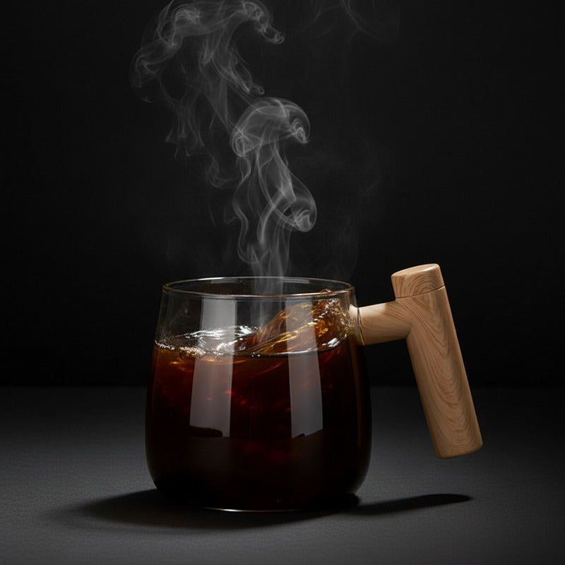 Self-Stirring Coffee Mug with One-Touch Auto Mixing