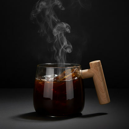 Self-Stirring Coffee Mug with One-Touch Auto Mixing