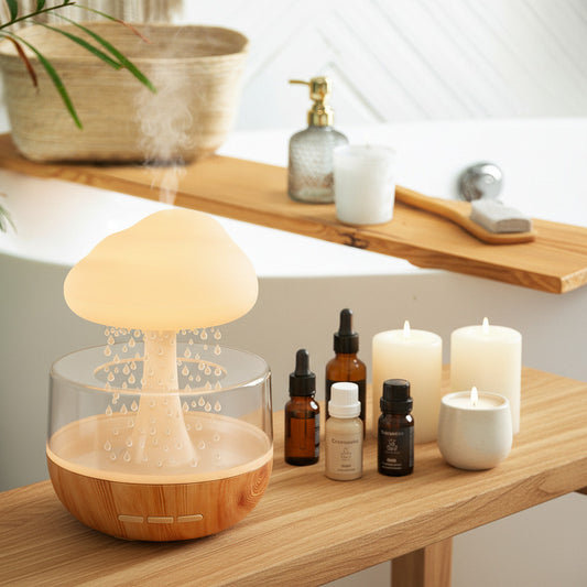 Raining Cloud Humidifier – 3-in-1 Night Light, Aromatherapy & Mood Diffuser for Home